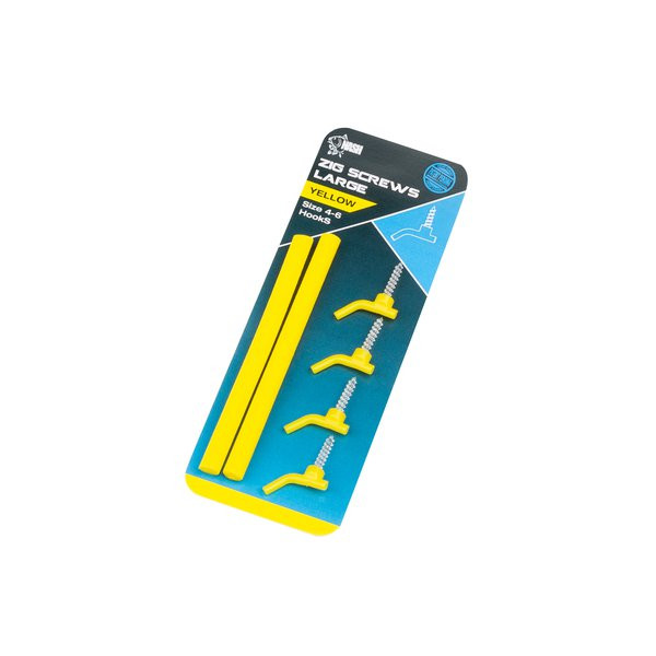 Nash Zig Screws Large Yellow Perno per esca