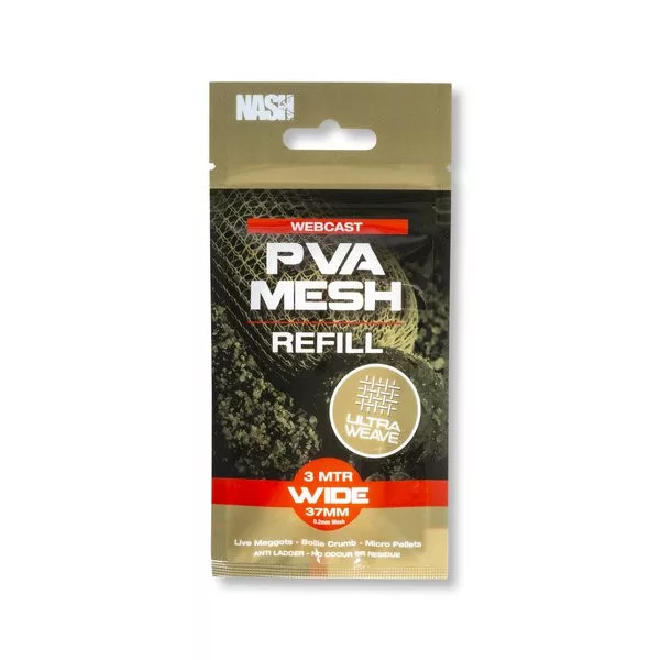 Nash Webcast Ultra Weave PVA Rete di Ricambio Larga 37mmx3m
