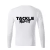 TackleBait Maglietta a Maniche Lunghe Logata Bianca XL
