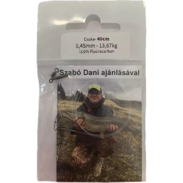 Dani Fluorocarbon Terminale Luccio 0,45mm 13,670kg 40cm