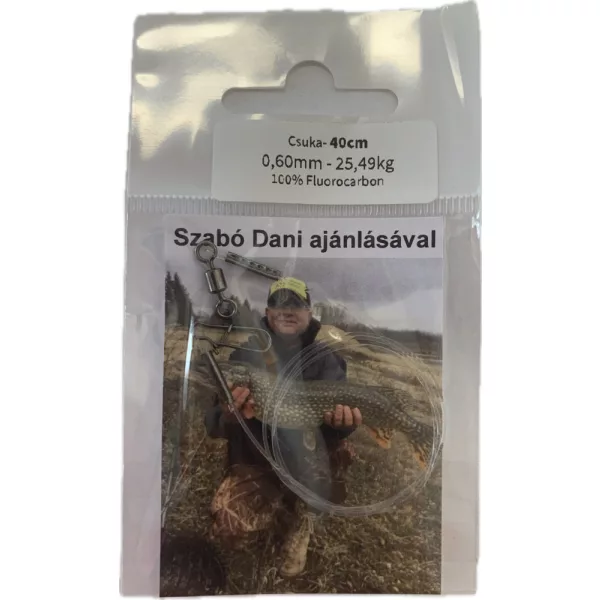 Dani Fluorocarbon Terminale Luccio 0,60mm 25,49kg 40cm