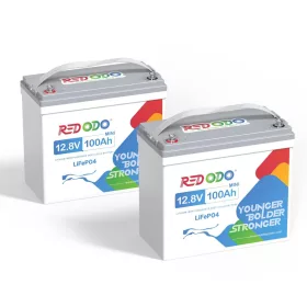 Redodo LiFePO4 12V 100Ah 1,28kWh MINI Batteria