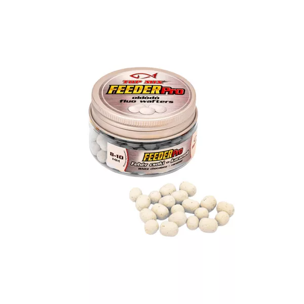 Top Mix Feeder Pro 8-10mm Fehér Csoki-Karamell Oldódó Fluo Wafters 25gr