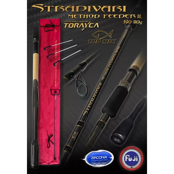 Top Mix Stradivari 3,90m 80gr 3+3 pezzi Canna da Method Feeder II