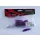 Top Mix Shiner Worm Purple Red 6,0cm Esca Verme in Plastica 10db