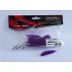 Top Mix Shiner Worm Purple Red 6,0cm Esca Verme in Plastica 10db