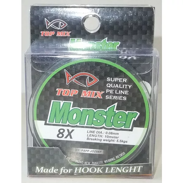 Top Mix X8 Monster 0,08mm 10m Trecciato da Terminale
