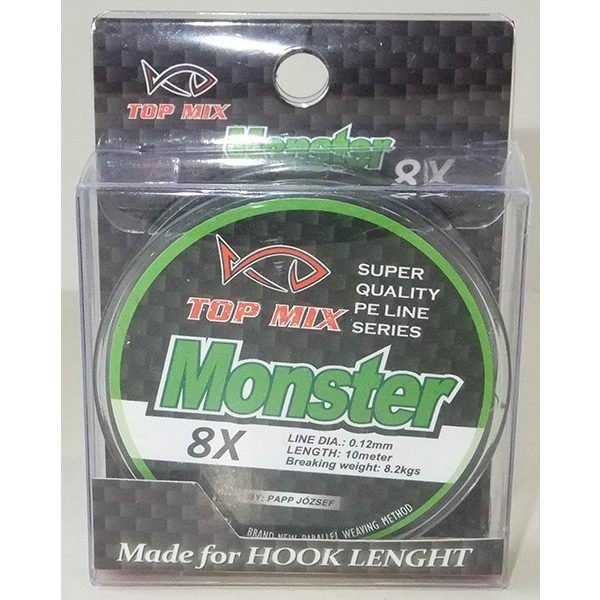 Top Mix X8 Monster 0,12mm 10m Trecciato da Terminale