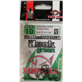   Top Mix Method Feeder Verde 10 Amo da carpa con occhiello e ardiglione 10pz