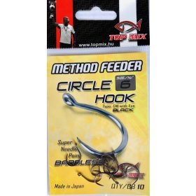   Top Mix Method Feeder Circle 6 Amo da carpa con occhiello e senza ardiglione 10db