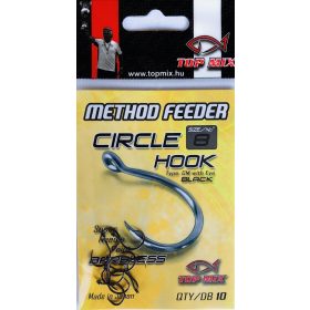   Top Mix Method Feeder Circle 8 Amo da carpa con occhiello e senza ardiglione 10db