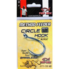   Top Mix Method Feeder Circle 12 Amo da carpa con occhiello e senza ardiglione 10db
