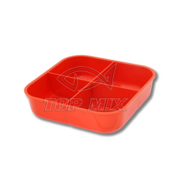 Top Mix 0,5l a 4 scomparti 16x16cm Scatola per esche
