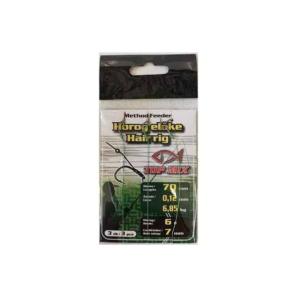 Top Mix 6 Amo prelegato trecciato con occhiello e ardiglione con spuntone per l'esca 3db