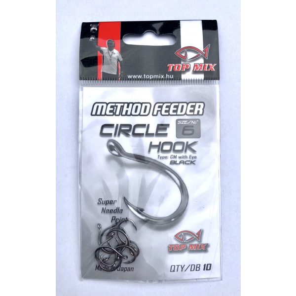 Top Mix Method Feeder Circle 6 Amo da carpa con occhiello e ardiglione 10pz