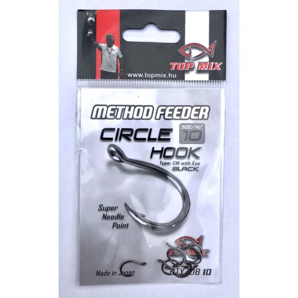 Top Mix Method Feeder Circle 10 Amo da carpa con occhiello e ardiglione 10pz