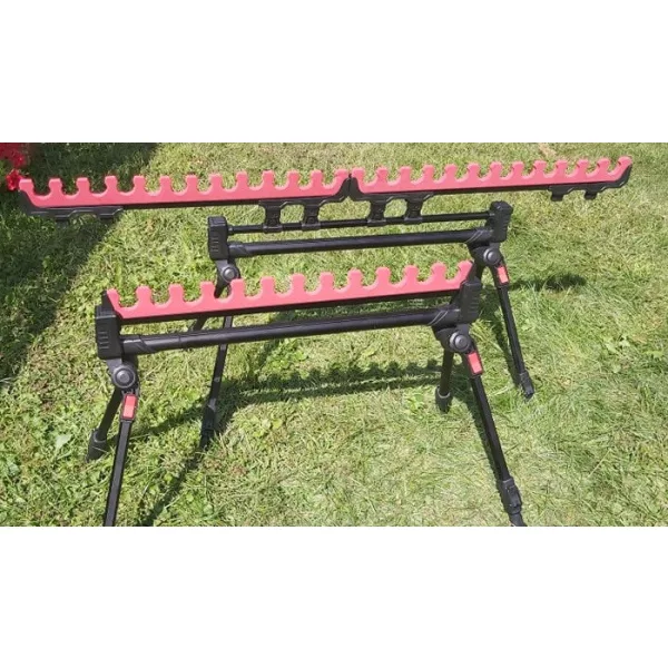 Top Mix Supporto Topset a quattro gambe per 12 canne