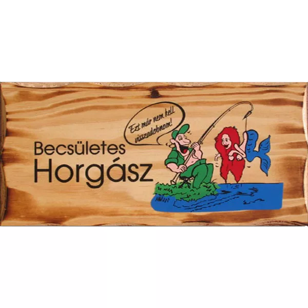 Targa in legno Pescatore Onesto