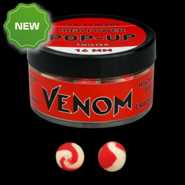 Feedermánia Venom High Power Pop-Up 16mm Crazy Cherry Boilie da pastura