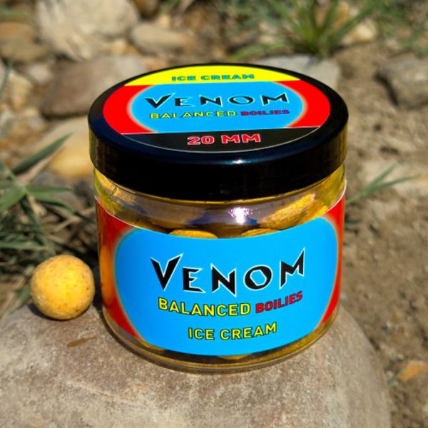 Feedermánia Venom Balanced Boilies Ice Cream 20mm Esca da Amo Affondante