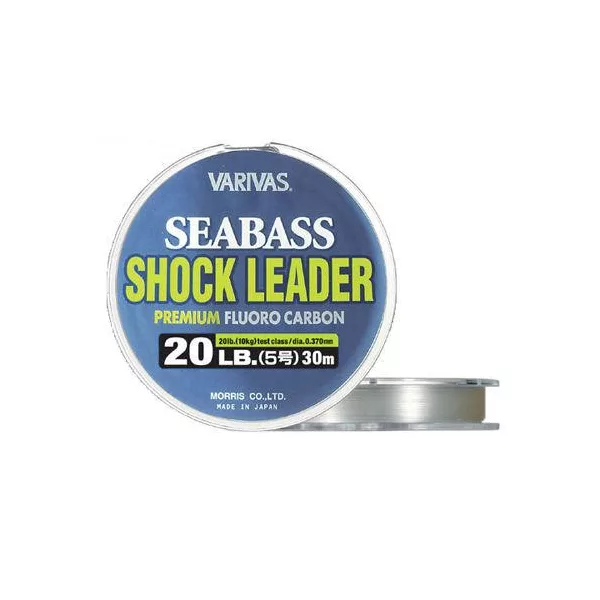 Varivas Sea Bass Shock Leader Fluorocarbon 30m 0,285mm 12lb Fluorocarbon Filo Terminale