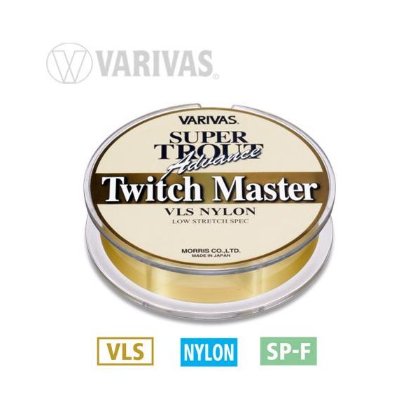 Varivas Super Trout Twitch Master 100m 0,128mm 3lb Gold Monofil Filo da pesca principale