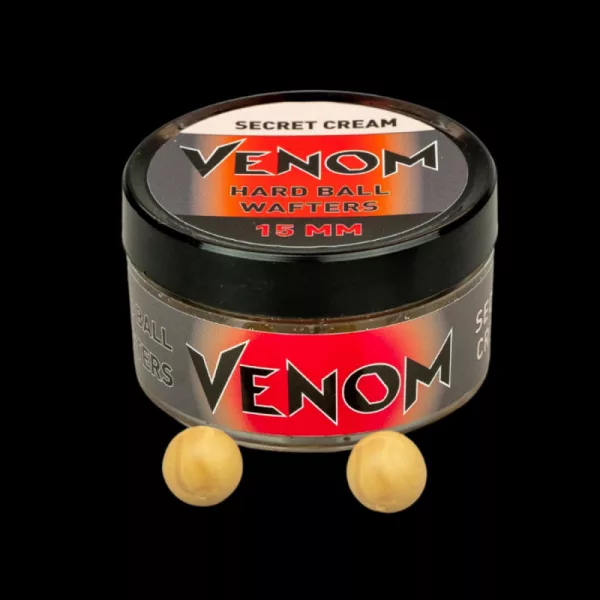 Feedermánia Venom Hard Ball Wafters 15mm Secret Cream Boilie da pastura