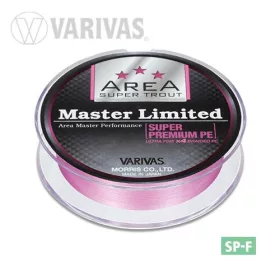   Varivas Trout Area Master Limited PE 75m #0,175 5,5lb Tournament Pink Trecciato
