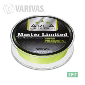   Varivas Trout Area Master Limited PE 75m #0,3 7,0lb Yellow Fluo Trecciato per Lenze