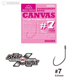   Amo senza ardiglione Varivas Super Trout Area Tournament Canvas #7 Tough Condition Master 15pz
