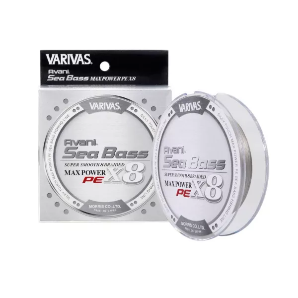 Varivas Sea Bass Max Power PE X8 150m #1,5 28,6lb Stealth Grey Trecciato