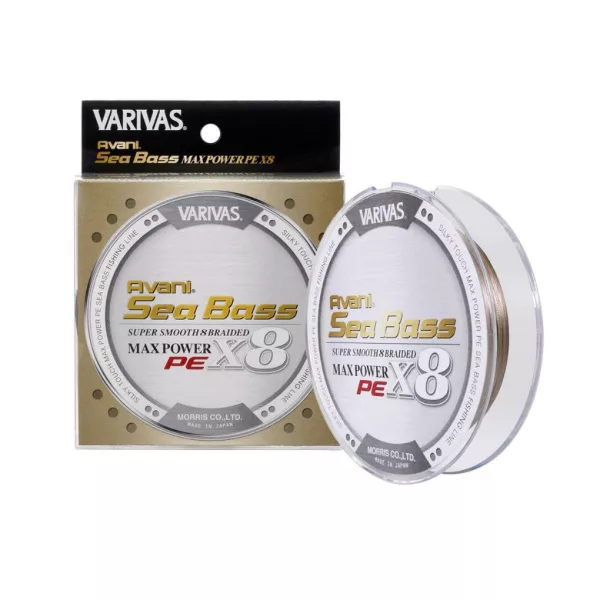 Varivas Sea Bass Max Power PE X8 150m #1,2 24,1lb Status Gold Trecciato