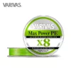 Varivas Max Power PE X8 150m #1,5 28,6lb 0,205mm Trecciato da Pesca Lime Green Fluo