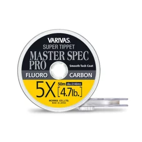   Varivas Super Tippet Master Spec Pro Fluorocarbon 3X 50m 0,205mm 8,6lb Finale da Mosca