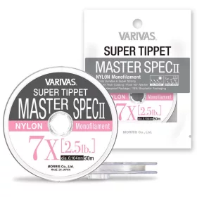   Varivas Super Tippet Master Spec ll Nylon 5X 50m 0,148mm 4,7lb Finale da mosca