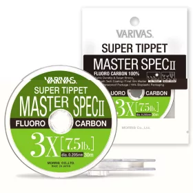   Varivas Super Tippet Master Spec ll Fluoro 6X 30m 0,128mm 3,5lb Terminale per Pesca a Mosca