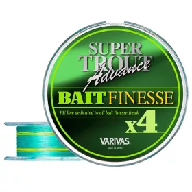   Varivas Super Trout Advance Bait Finesse PE X4 100m #0,6 0,128mm 10,0lb Green Fluo Treccia da Pesca