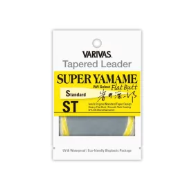   Varivas Finale affusolato Tapered Leader Super Yamame Flat Butt ST 4,57m 0,128mm 6X Flash Yellow Finale per pesca a mosca