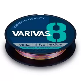   Varivas PE 8 Marking Edition 150m #0,6 0,128mm 13lb Vivid 5 Color Lenza madre trecciata