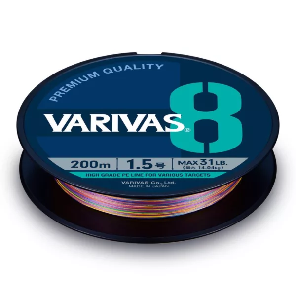 Varivas PE 8 Marking Edition 300m #3,0 0,285mm 46lb Vivid 5 Color Filo Trecciato Principale