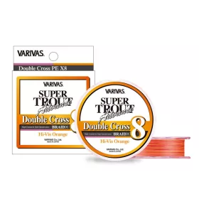   Varivas Super Trout Advance Double Cross PE 8X 100m #0,8 11,4lb HI-VIS Orange Filo principale intrecciato