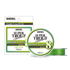   Varivas Super Trout Advance Double Cross PE 8X 100m #0,8 11,4lb Light Green Fluo Trecciato Principale