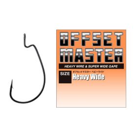   Varivas Offset Master Heavy Wide #1/0 NS Black Amo Offset Barbato con Occhiello 7 pezzi