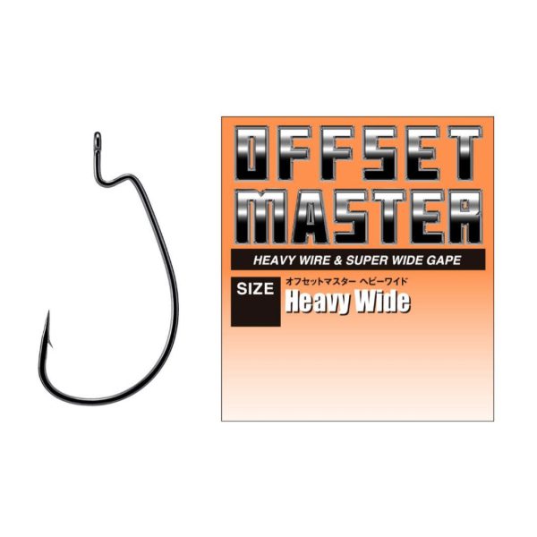 Varivas Offset Master Heavy Wide #3/0 NS Black Amo Offset Barbigliato con Occhiello 6pz