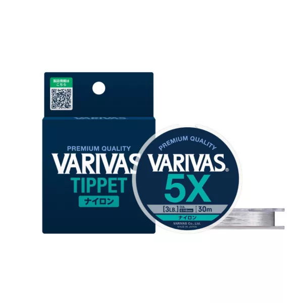 Varivas Tippet Nylon 6X 30m 0,128mm 2,5lb Terminale da Mosca