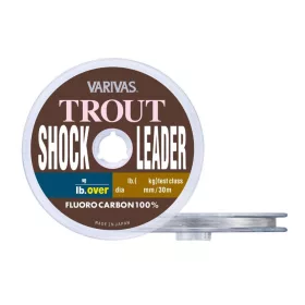   Varivas Trout ShockLeader Fluorocarbon 30m 0,148mm 3lb Terminale Fluorocarbon