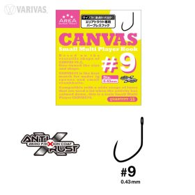   Varivas Super Trout Area Tournament Canvas #9 Small Multi Player Amo Senza Ardiglione 15pz
