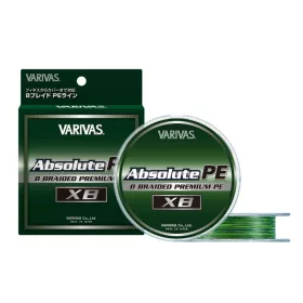   Varivas Absolute Premium PE X8 150m #0,8 0,148mm 16lb Marking Green Lenza Trecciata Principale