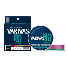   Varivas Fune PE X8 300m #4,0 0,330mm 28kg Multicolor High Visibility Trecciato per lenza madre