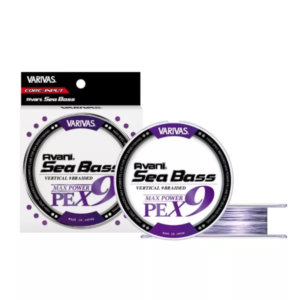 Varivas Avani Sea Bass Max Power PE X9 150m #1,0 23lb White Purple Trecciato Fiume Principale
